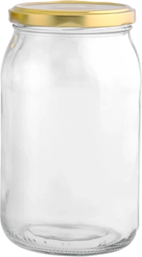 Set od 6 Twist staklenki za zimnicu 900 ml sa zlatnim poklopcima fi 82