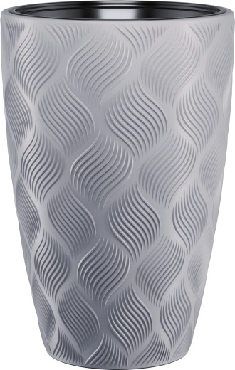 Lončanica FLOW Slim 30 cm platina s uloškom