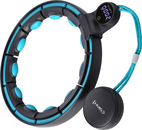 Masažni hula hoop sa utezima, magnetima i brojačem HMS HHM17 crna/menta