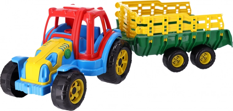 Plastični traktor s prikolicom za djecu