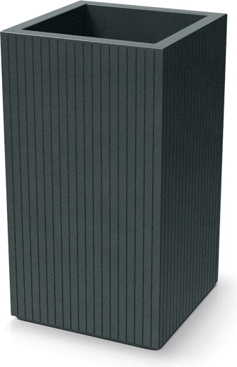 Žardinijera Coro Square High 40 × 40 × 70 cm – grafitna