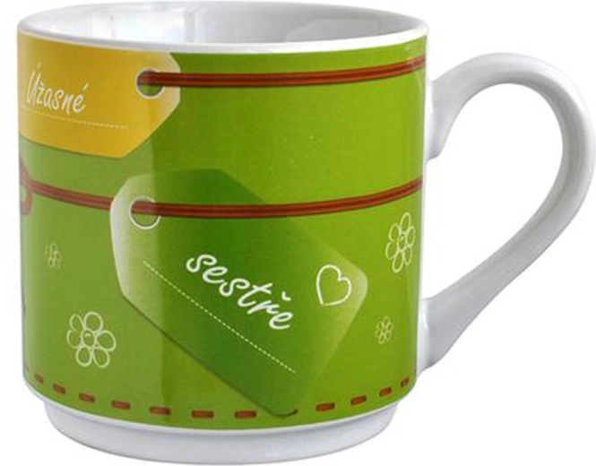 Poklonjena keramička šalica za sestru 560 ml