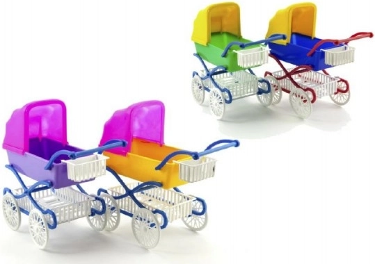 Plastična duboka kolica za lutke 21 cm