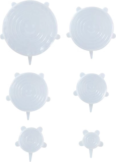 ALPINA silikonski rastezljivi poklopci, set od 6 komada, mješavina veličina