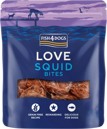 Fish4Dogs poslastice za pse od lignje 80 g