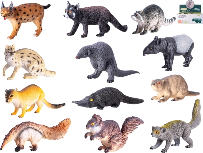 Set plastičnih figurica šumskih životinja 13–16 cm, 12 kom