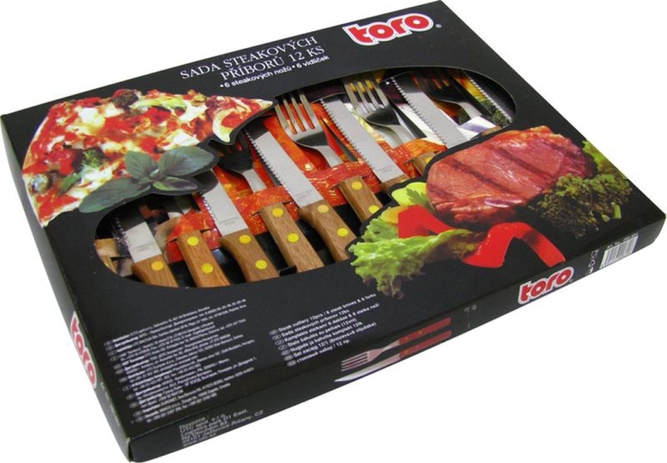 Set steak pribora TORO Wood, 12 kom