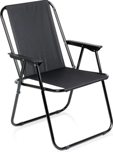Sklopiva turistička stolica crna