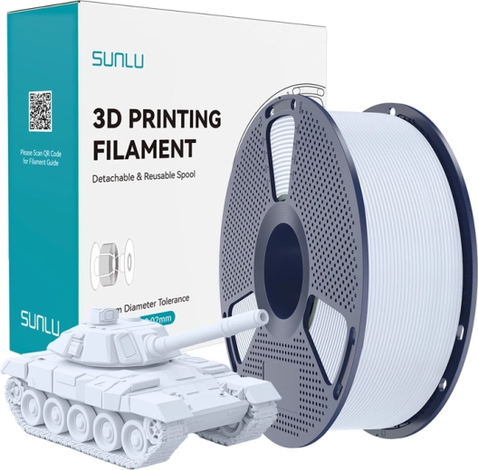 Filament Sunlu PLA+ velike brzine bijeli 1,75 mm