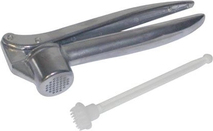Tijesak za češnjak s plastičnim čistačem, 15 cm, metalni
