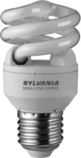 Sylvania Mini-Lynx Spiral 9 W E27 toplo bijelo štedna žarulja