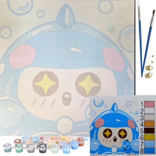 Kompletan set uključujući kistove i boje