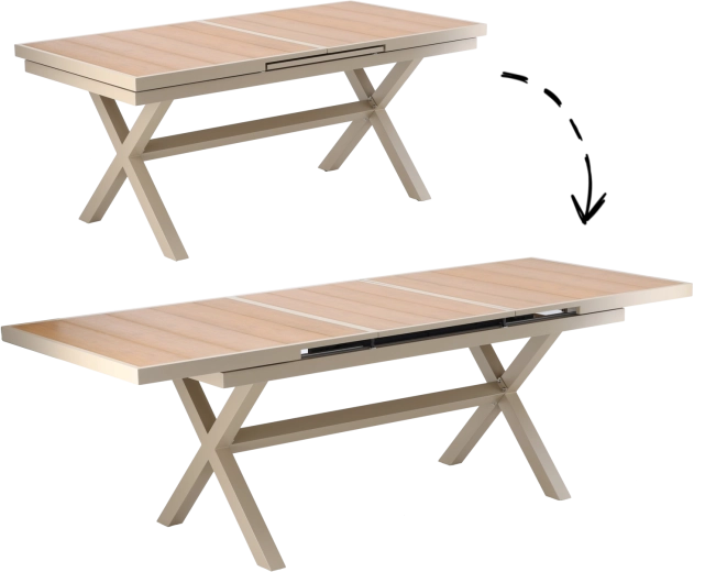 Stupnjevito proširenje s 180 na 240 cm