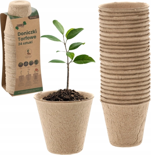 Set od 24 tresetnih teglica 8 × 8 cm