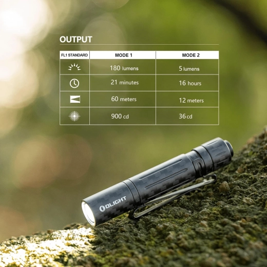 Džepna svjetiljka OLIGHT i3T EOS Carbon Fiber na AAA bateriju