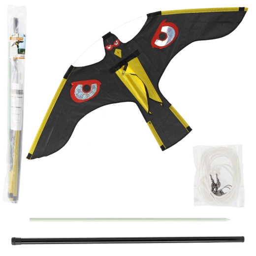 Odbijač ptica – zmaj sokol 140 × 70 cm s teleskopskim stupom 7 m