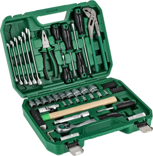 Set alata 55 kom 1/4" i 1/2" u koferu Stalco