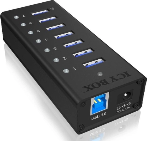 aktivni 7‑portni USB 3.0 hub s punjačkim priključkom ICY BOX