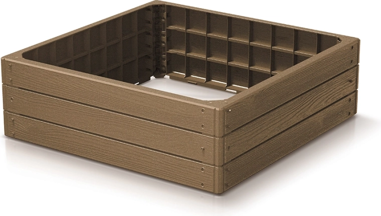 Povišena vrtna gredica BASE WOODY ECO WOOD 75,6 × 75,6 × 25 cm – naturo eco