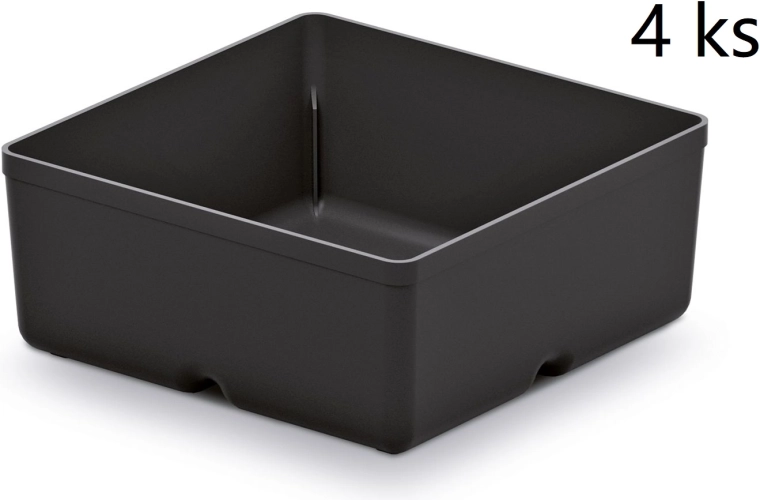 Set plastičnih kutija za alat Unite Box, crne, 4 kom
