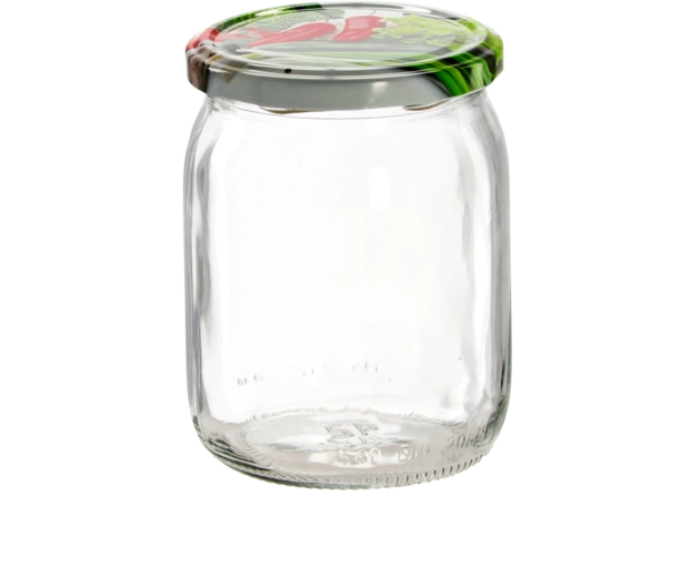 Staklenke za zimnicu 540 ml s poklopcem Twist-Off 82 mm, set 8 kom