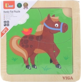 Drvene puzzle konj – 4 dijela