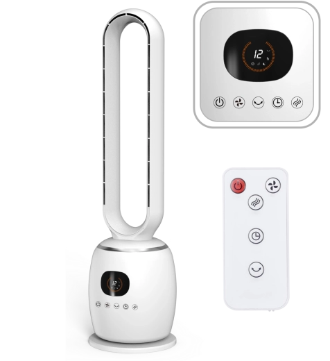 Vodoravni bezlopatični toranjski ventilator 86 cm s daljinskim upravljačem