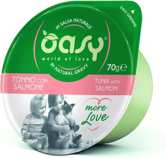 Oasy More Love tuna s lososom čašica 70 g