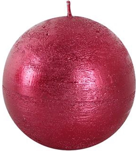 Rustikalna okrugla svijeća 8 cm PROVENCE crvena
