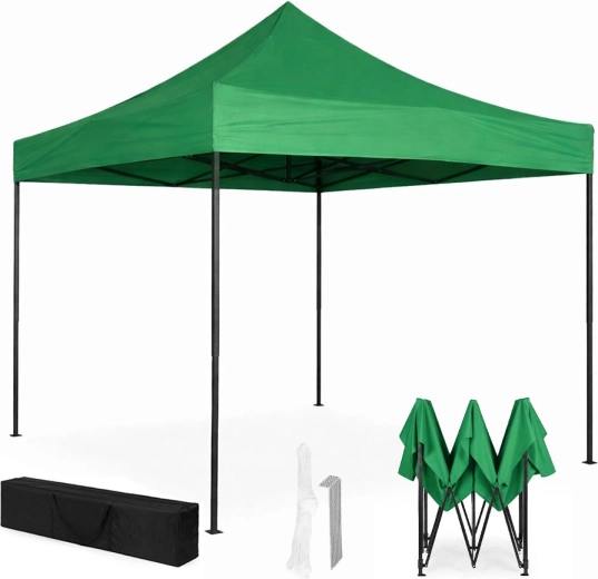 Automatski vrtni party šator 3 × 3 m, zeleni, MultiGarden