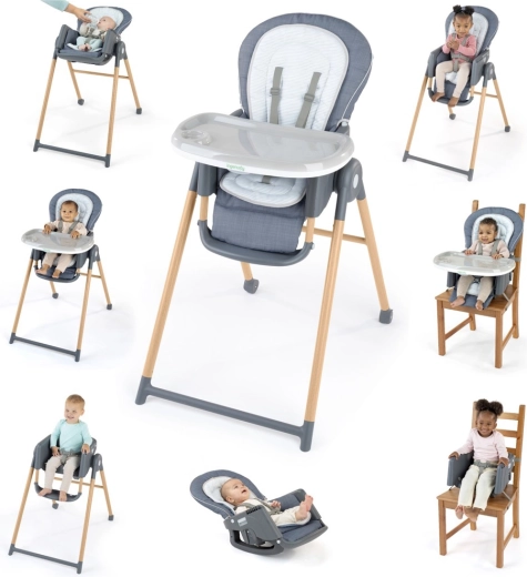 Multifunkcionalna dječja hranilica 7u1 Ingenuity Proper Positioner Chambray