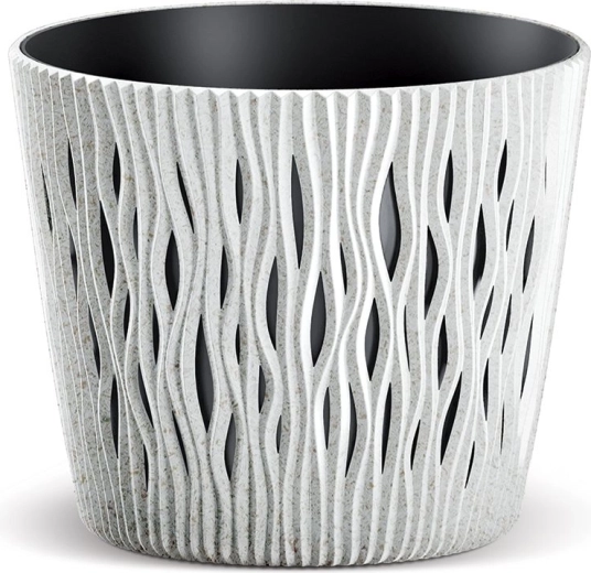 Tegla Sandy Round Eco Wood 18,9 cm – bijela