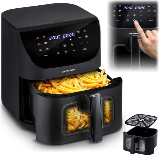 Horkozračna friteza BERDSEN 8 l 1700 W s prozorčićem i LED osvjetljenjem