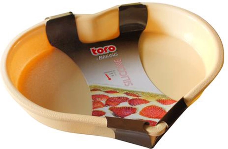 Silikonski kalup za tortu srce TORO, krem