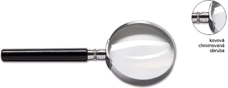 Povećalo CONCORDE s metalnim okvirom, promjer 90 mm