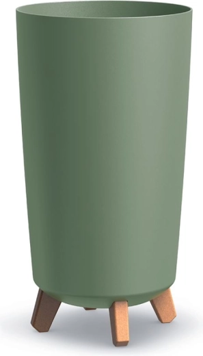Lončanica na nožicama Gracia Tubus Slim 23,9 cm – zemljano zelena