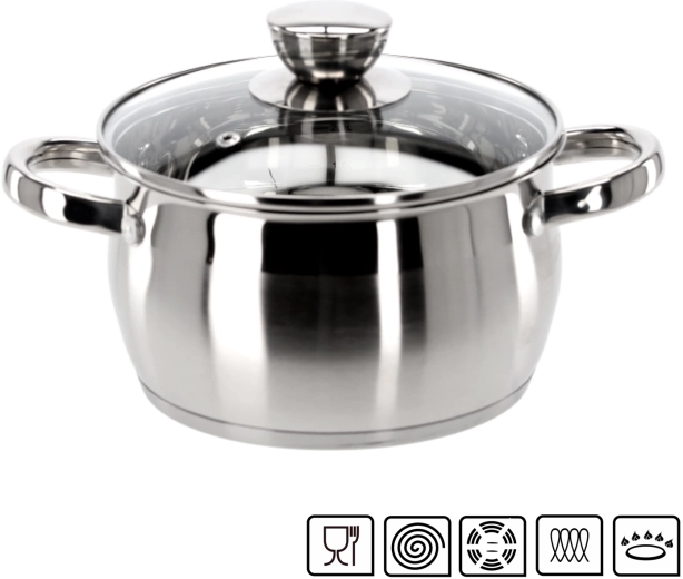Inox lonac s poklopcem Belly 2 l 18 cm