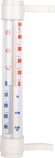 Vanjski termometar Bioterm s ljepljivom montažom, -50 do +50 °C, 45 × 290 mm