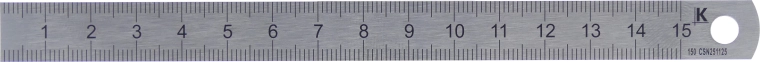 Čelično mjerilo 500 mm INOX Kmitex – tanko izvedenje