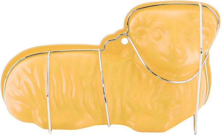 Silikonski kalup za uskrsnog janjca s metalnim stalkom 32 × 16 × 9 cm