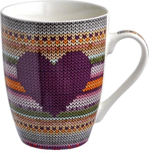 Keramička šalica s pletenim uzorkom 350 ml