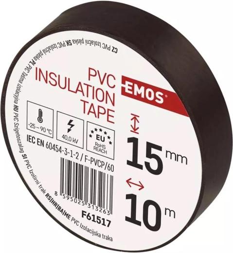 Izolacijska PVC traka 15 mm × 10 m smeđa