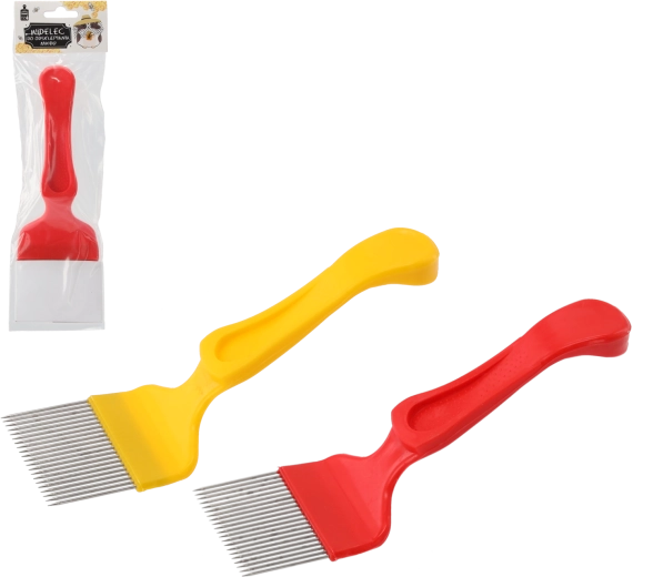 Vilica za odčepljivanje meda od nehrđajućeg čelika 20,4 × 7 cm s plastičnom drškom
