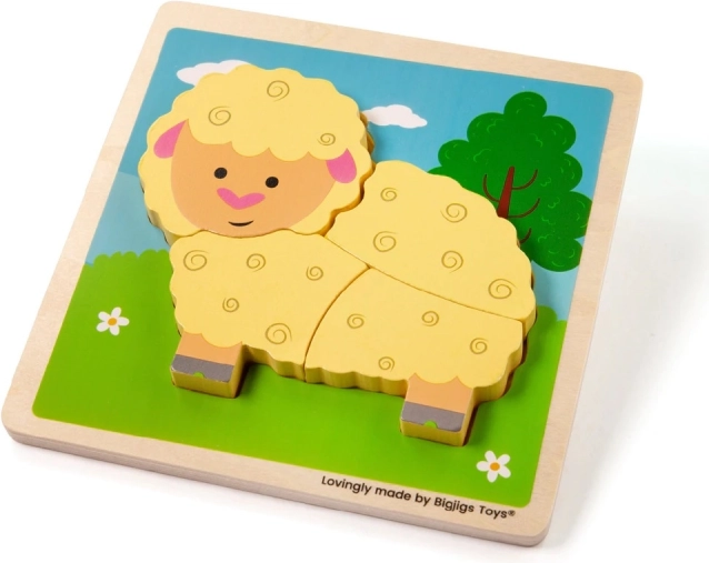Umetni puzzle Ovčica od Bigjigs Toys