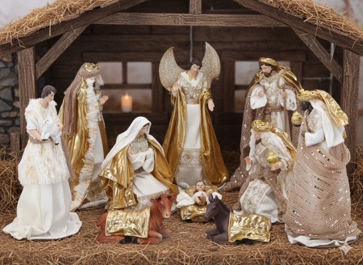Set božićnih jasličarskih figurica 10 kom do 33 cm