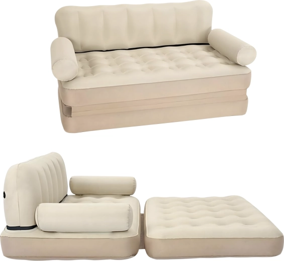 Nafukavajuća dvostruka rasklopiva sofa 5u1 – kauč, ležaljka i krevet za dom, vrt i uz vodu