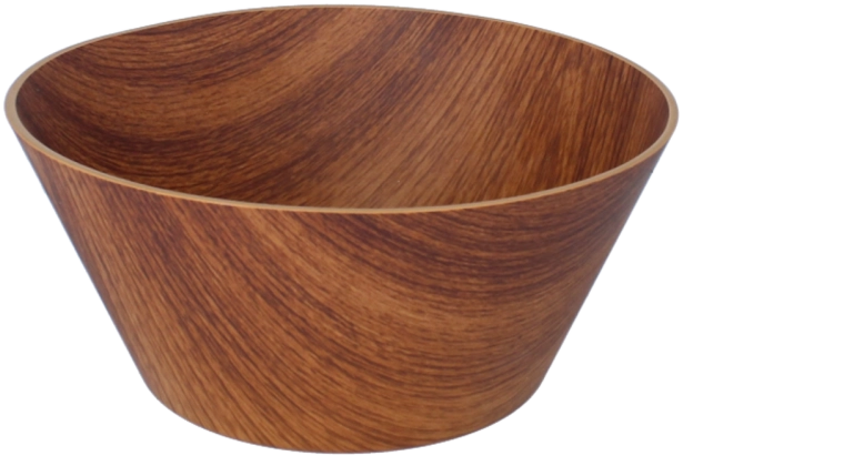 Plastična zdjela za salatu 24 cm, smeđa (orah)