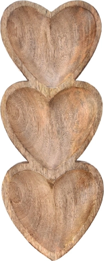 Tri srcolika pretinca za pregledno posluživanje