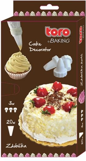 Vrećica za ukrašavanje s kompletom nastavaka 32 × 17,5 cm, 20 kom