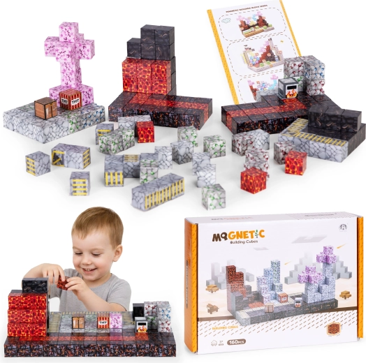 Magnetična građevna set za djecu 160 dijelova